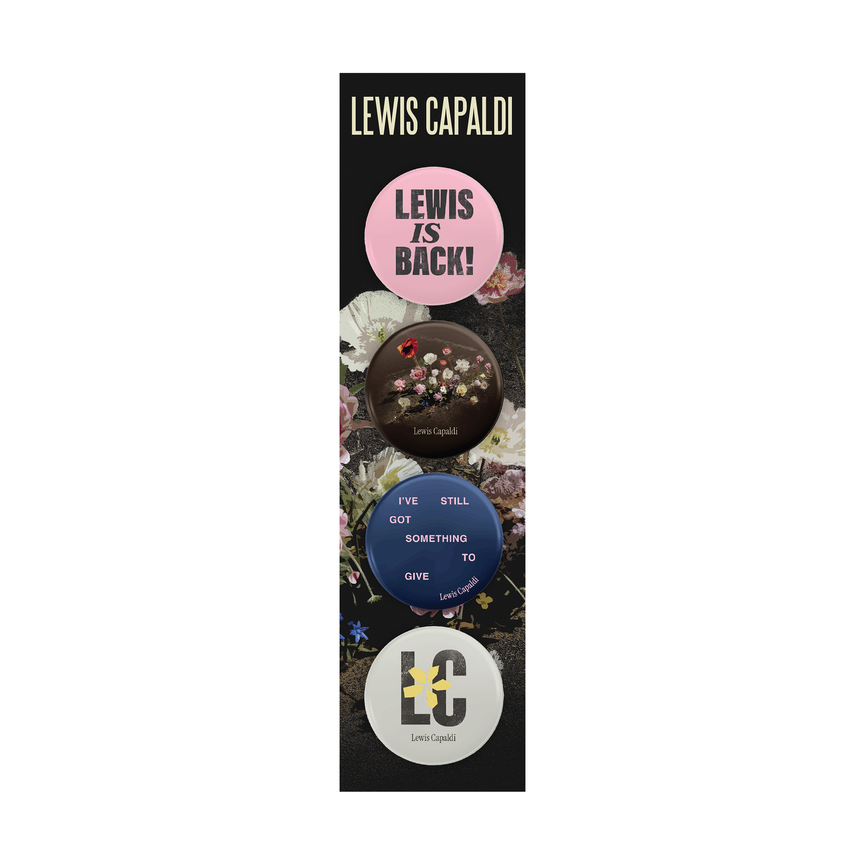 Lewis Is Back Badge Set - Lewis Capaldi