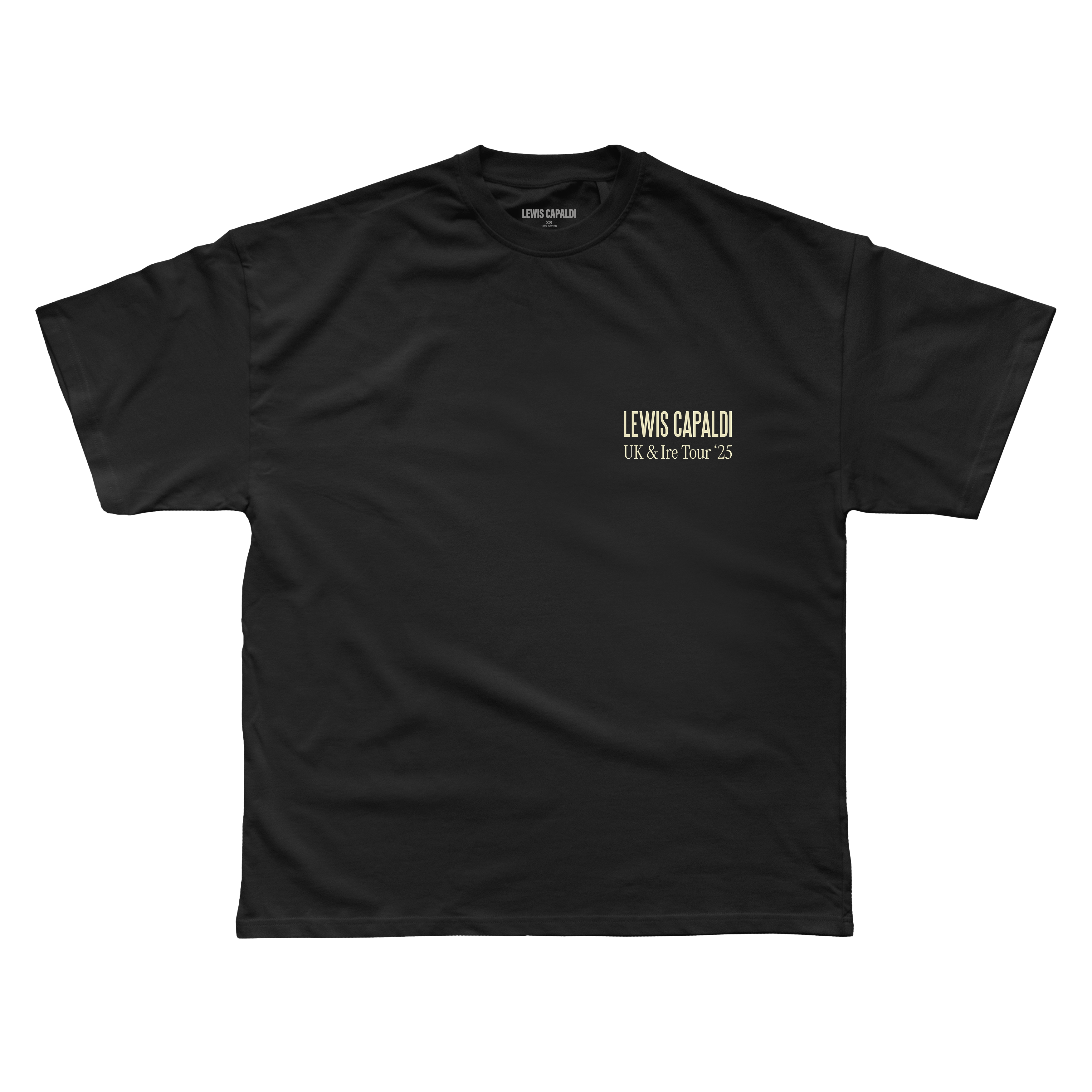 Black Flowers Dateback Tee - Lewis Capaldi