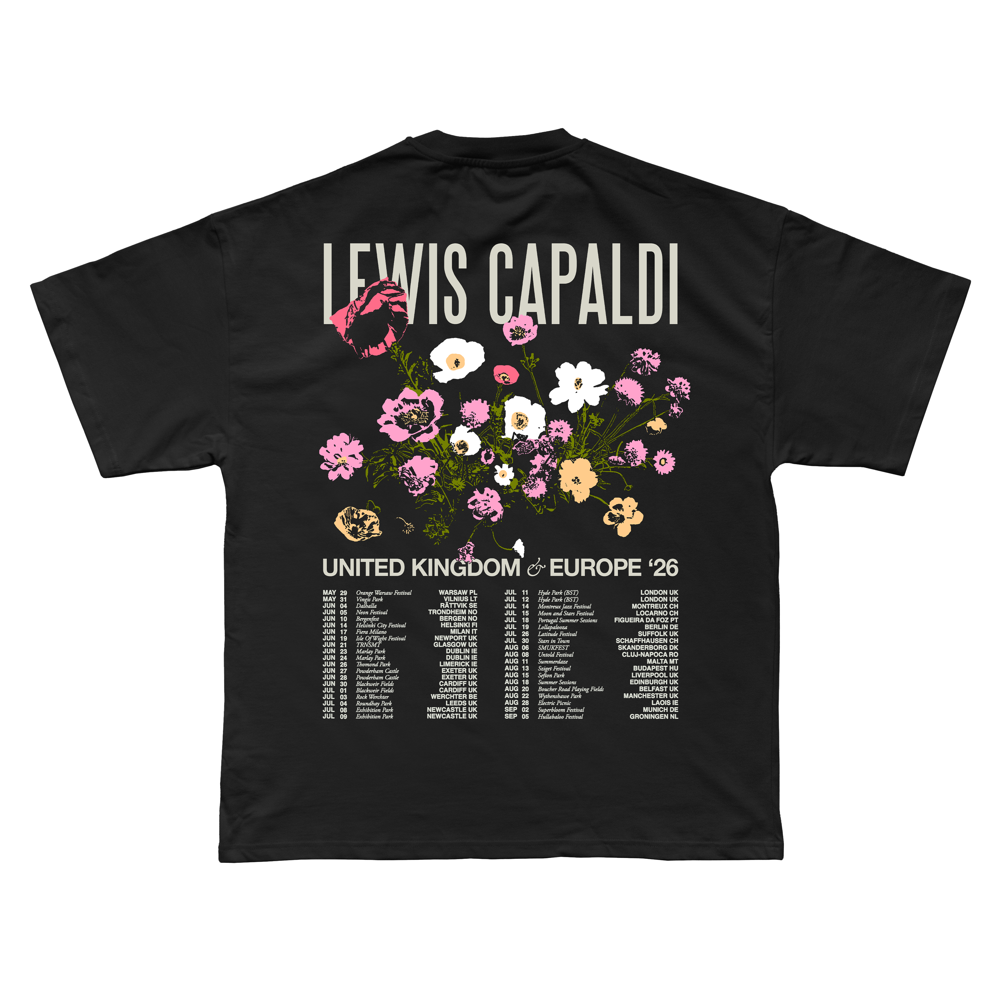 Floral Dateback Tour Tee
