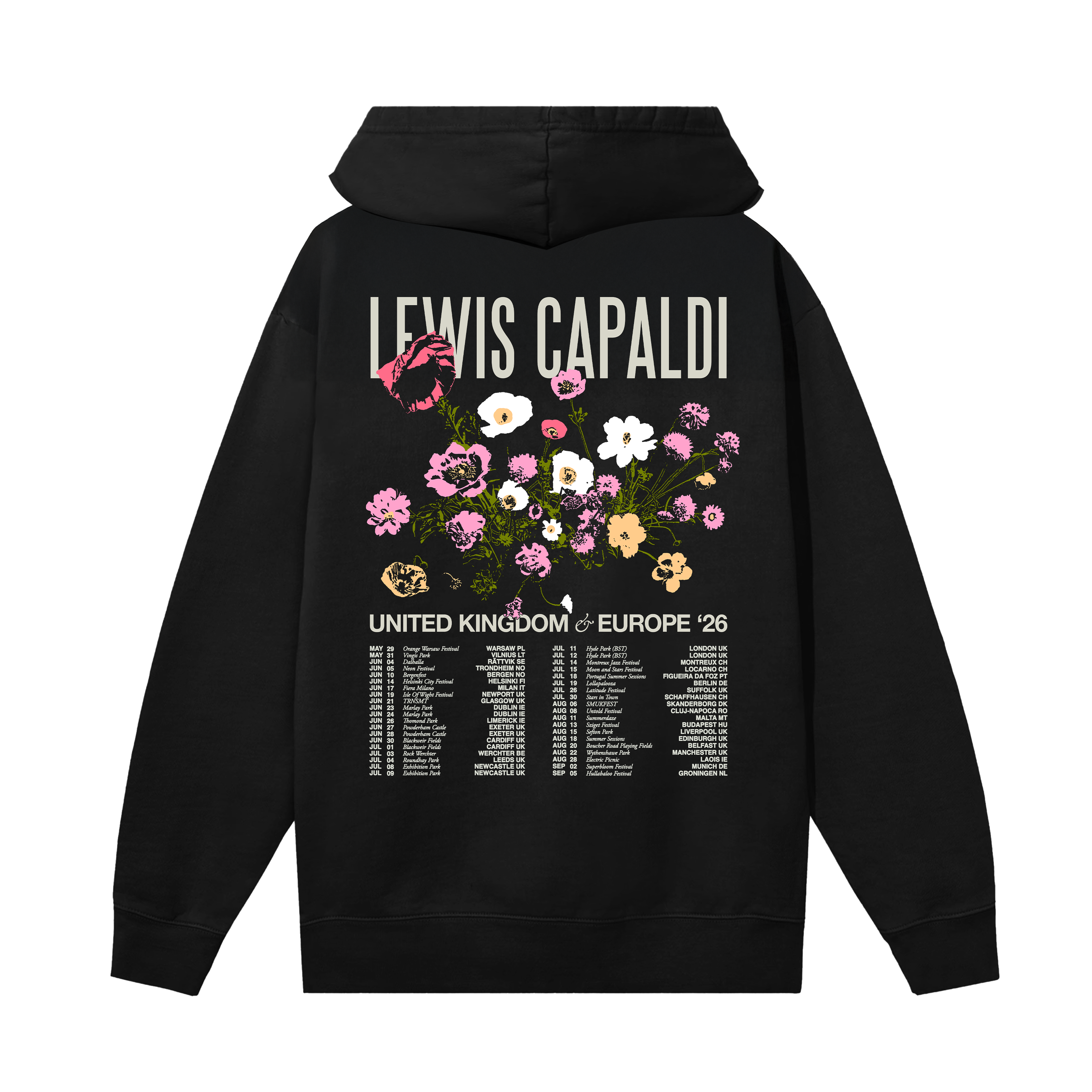 Floral Dateback Tour Hoodie