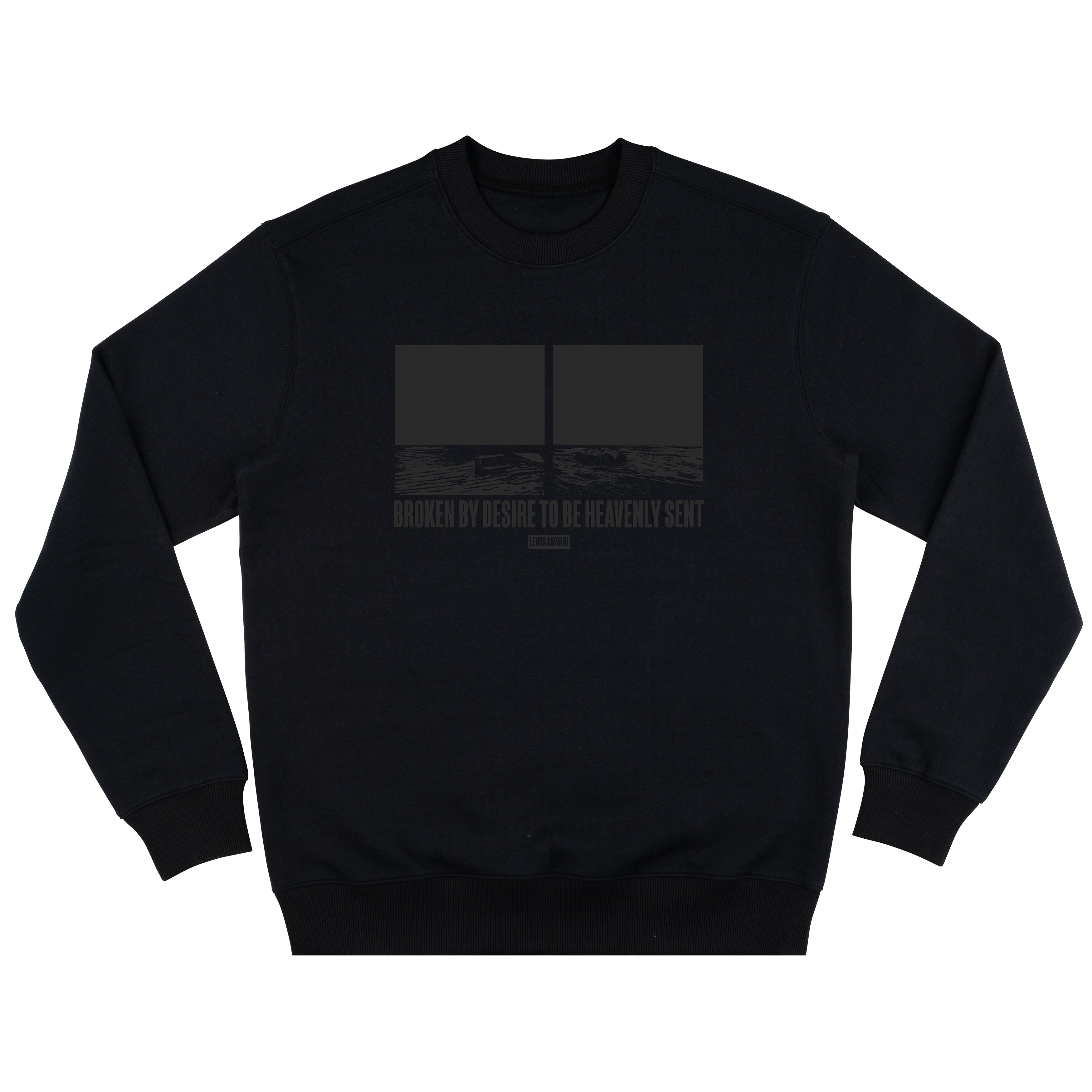 Black Coastline Crewneck Sweater Lewis Capaldi